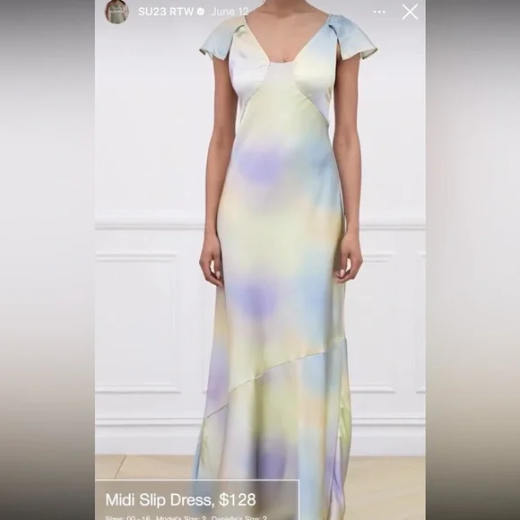 WWW midi slip dress - Picture 3 of 5